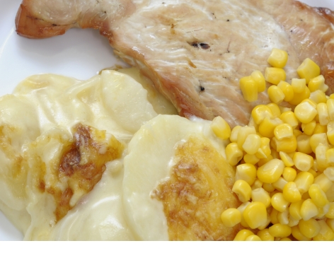 Turkey Escalope with Dauphinoise Potatoes