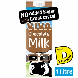 VIVA Chocolate Milk Drink - No Added Sugar 1L