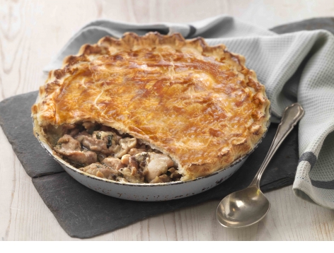 Chicken Thigh & Wild Mushroom Pie
