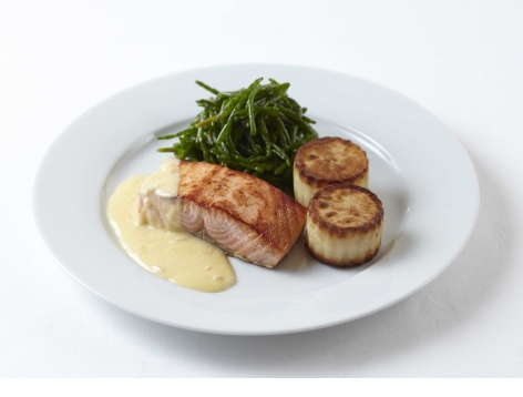 Pan Fried Salmon with Creamy Beurre Blanc