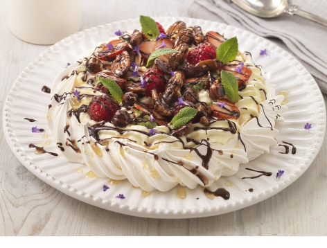 Raspberry, Honey & Nut Pavlova