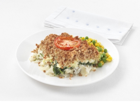 Tomato Topped Fish Pie