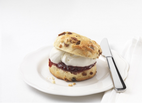 Homemade Scones with Jam & Cream